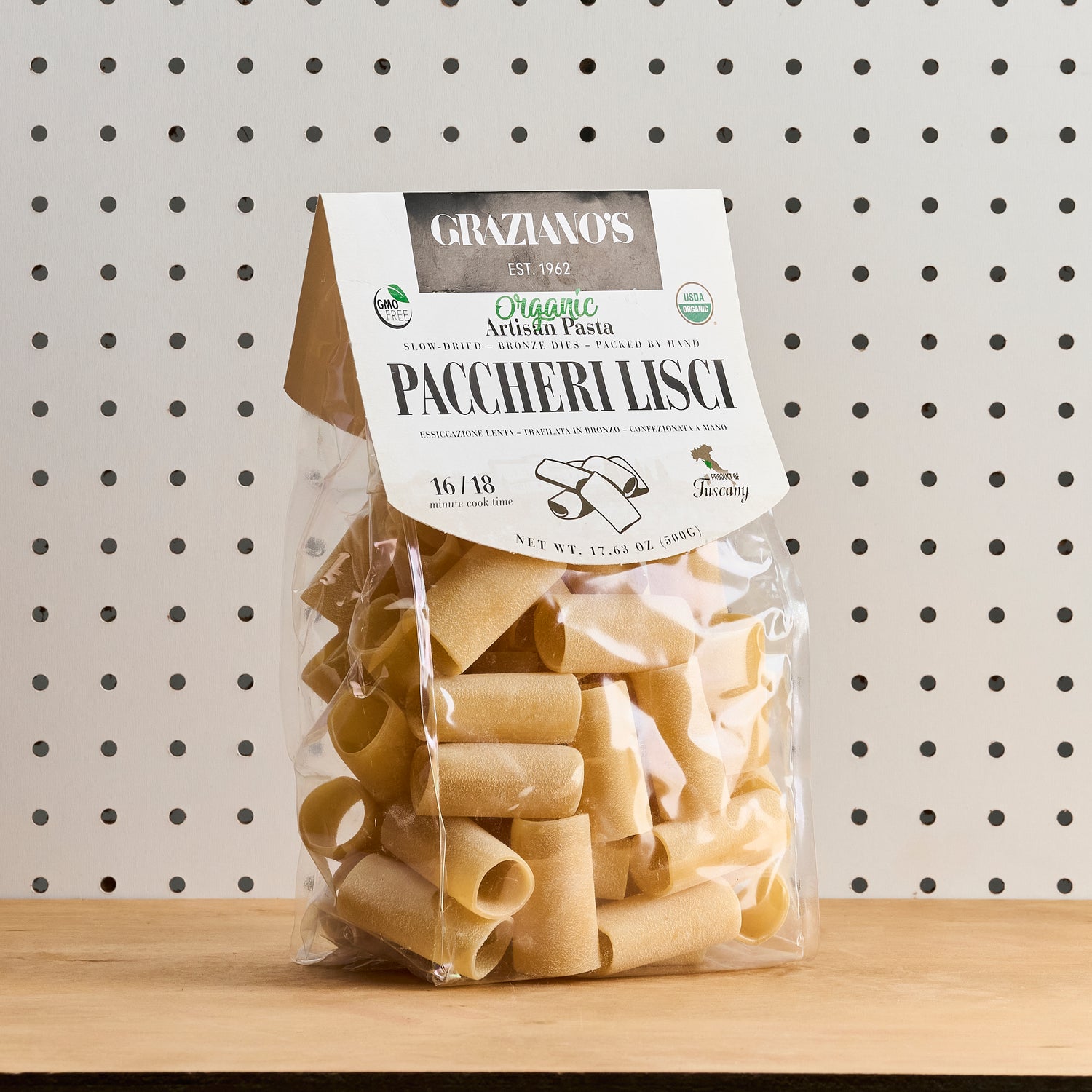 Graziano's Organic Artisan Pasta - Paccheri Lisci