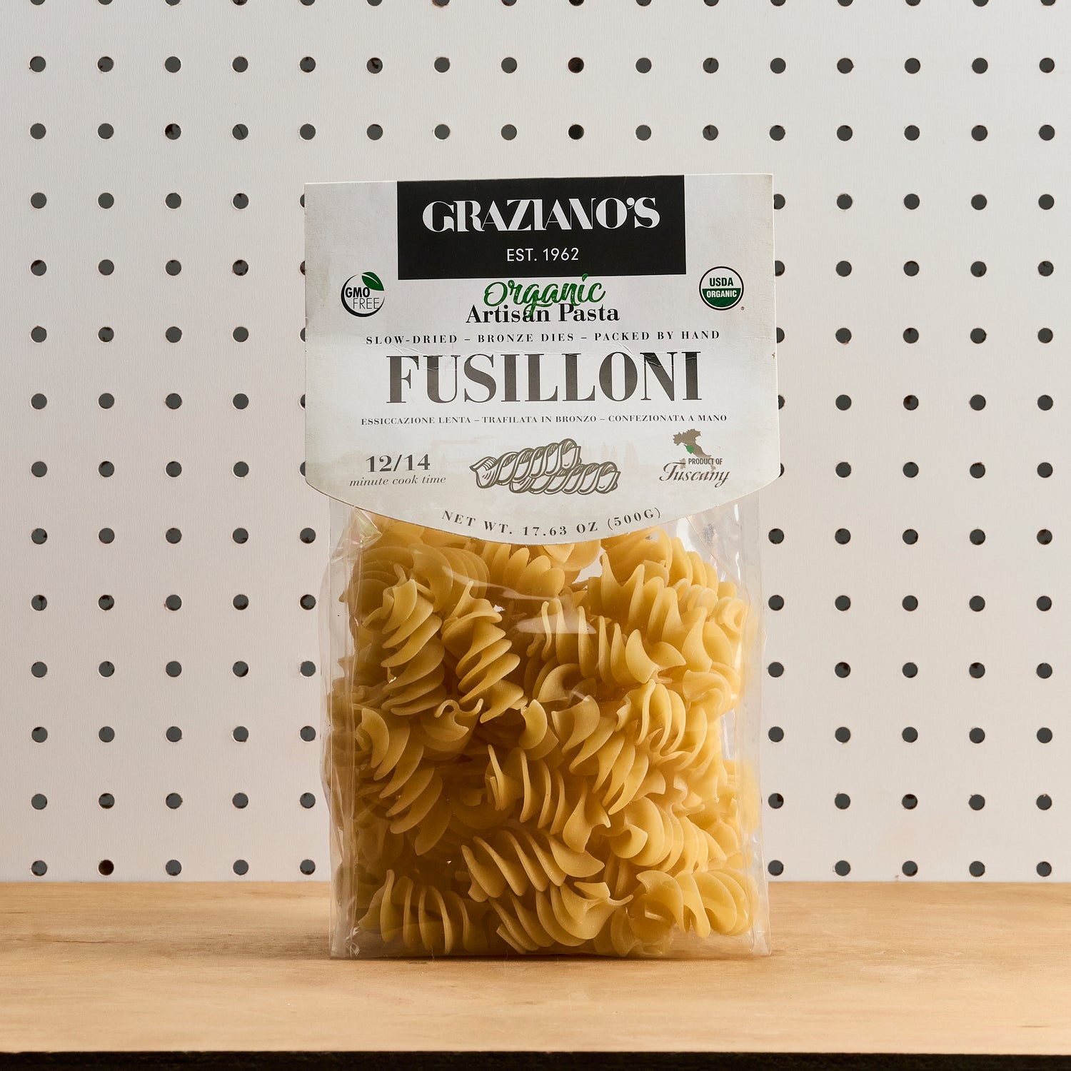 Graziano's Organic Artisan Pasta - Fusilloni
