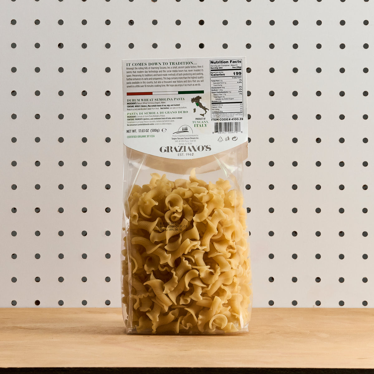 Graziano's Organic Artisan Pasta - Gigli Toscani