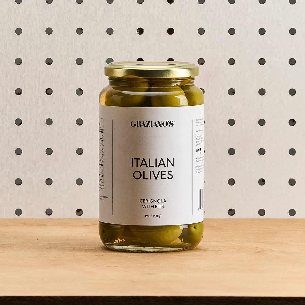 Graziano's Italian Cerignola With Pits Olives