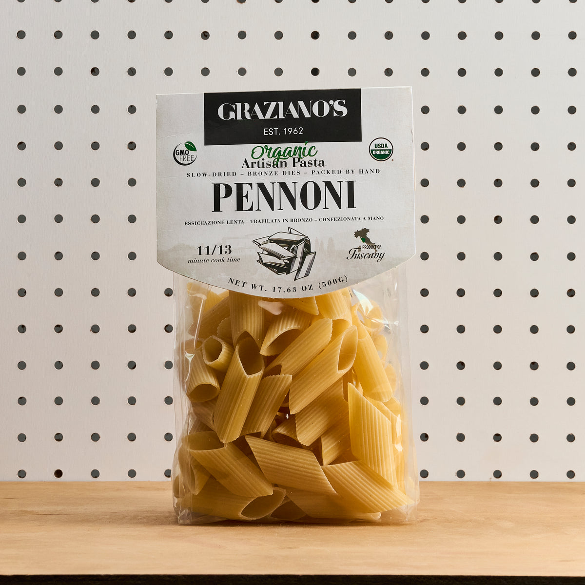 Graziano's Organic Artisan Pasta - Pennoni