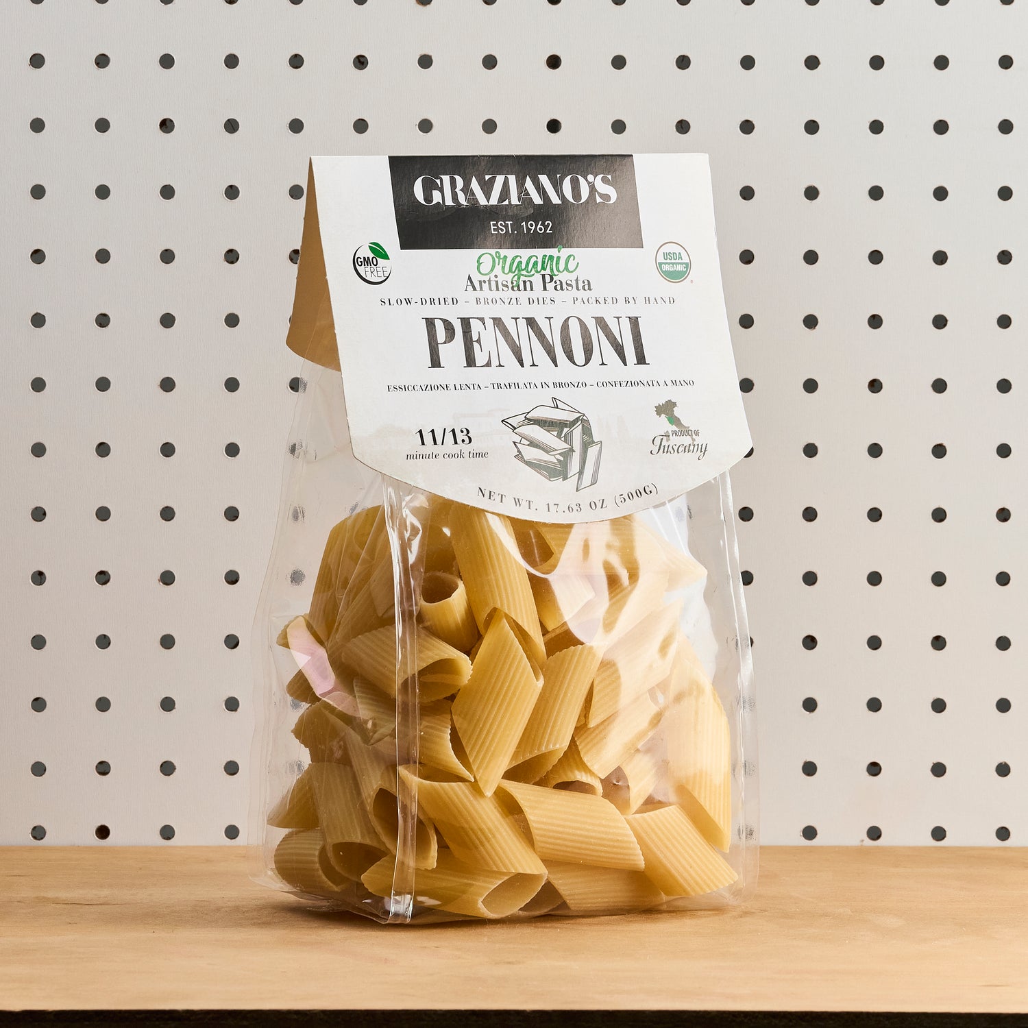 Graziano's Organic Artisan Pasta - Pennoni