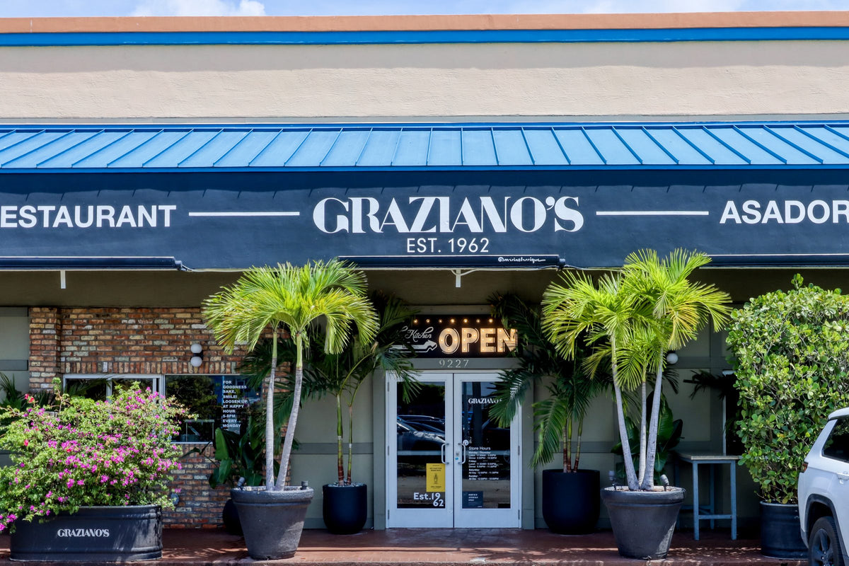 Graziano's Restaurant and Asador Bird Road entrance, 9227 SW 40th St